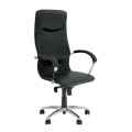 Шкіряне крісло для директора Nova (Нова) steel chrome comfort SP, LE