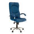 Кожаное кресло в кабинет руководителя Germes (Гермес) steel chrome SP, LE