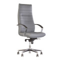 Кожаное кресло руководителя Iris (Ирис) Steel Chrome LE