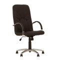 Шкіряне крісло керівника Manager (Менеджер) steel chrome SP, LE