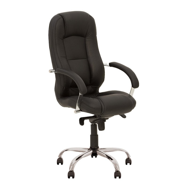 Кожаное кресло для руководителя Modus (Модус) steel chrome MPD LE