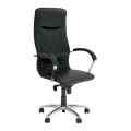 Кожаное кресло руководителя Nova (Нова) steel chrome SP, LE