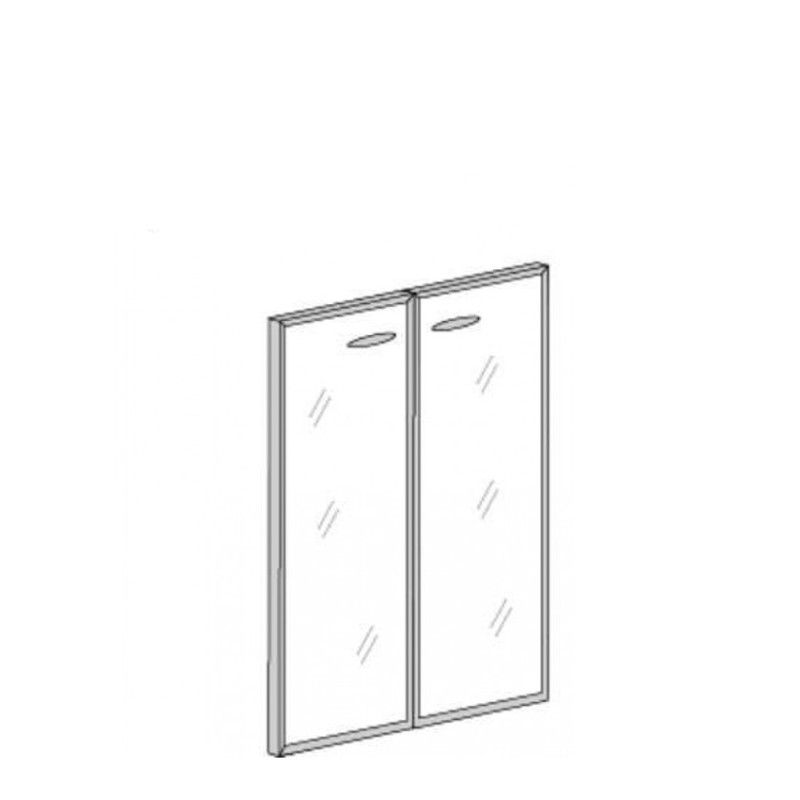 Двері скляні в алюмінієвому профілі Bp.РСО-12